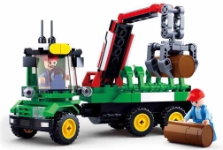 Sluban Kmetija Traktor s prikolico za hlode