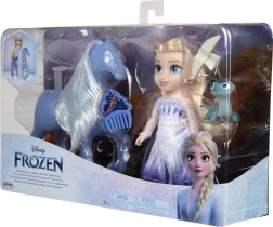Punčka MINI ELSA s čarobnim konjem Nokk 15 cm