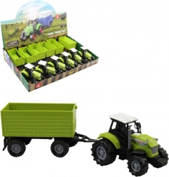 Traktor s prikolico z lučmi in zvokom