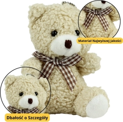 Plišasti obesek Medvedek bež 8 cm