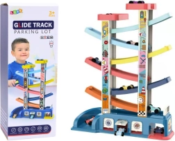 Barvita toboganska steza za avtomobilčke – 6 avtomobilčkov