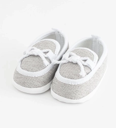 Otroški mokasini copatki New Baby sivi 0–3 mesece