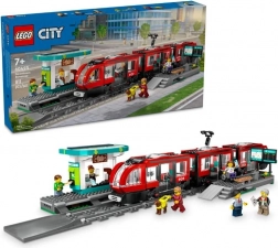 LEGO® City 60423 Tramvaj in postajališče v središču mesta