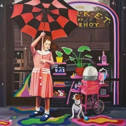 Sestavljanka magnolija z dežnikom 1023 kosov