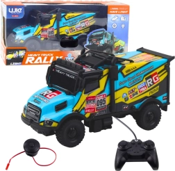 Zeleni RC tovorni tovornjak z daljinskim upravljanjem in hupo