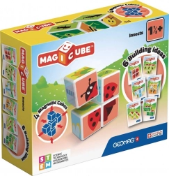 Geomag Magicube žuželke – magnetne kocke s kartami (7 delov)