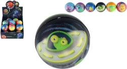 Skakalna penasta žogica z vesoljskim motivom 6 cm