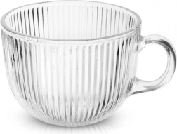 Steklen kozarec za kavo in čaj 500 ml z ročajem ORION