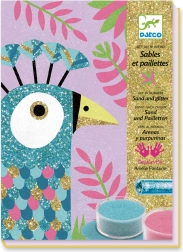 DJECO Slikanje s peskom in bleščicami: Očarljive ptice