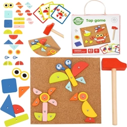 Woopie Green Lesena igračka za udarjanje s kladivcem