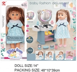 Lutka Kinga s toaletno mizico in dodatki