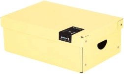 Laminirana shranjevalna škatla PASTELINI, majhna, rumena