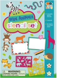 Šablone divje živali s kompletom barvic