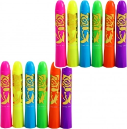 Neonski set za poslikavo obraza - 12 kos