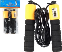 Preskakovalna Vrv Črno-Oranžna S Števcem Fitness