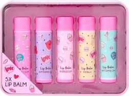 Set balzamov za ustnice v kovinski škatlici