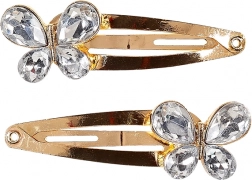 Sponke za lase z metulji - 2 kos