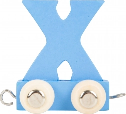 Leseni vlak – barvita abeceda, črka X small foot