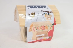 WOODYLAND Lesena ptičja krmilnica za barvanje