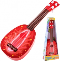 Otroški ukulele – plastična kitara 37 cm – Rdeča