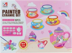Slikarski čajni set z samorogi