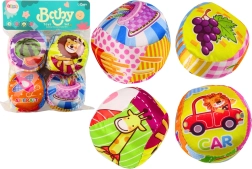 Mehke barvne izobraževalne ropotuljice – žogice 4 ks. Set