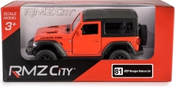 Kovinski model avtomobila JEEP Wrangler Rubicon 2021 Hard Top 1:35 rdeč