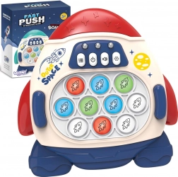 Woopie Pop It elektronska antistresna spretnostna raketa – rdeča