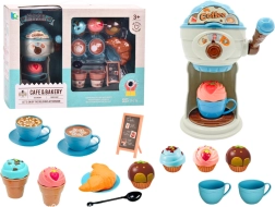 Sladke dobrote kavarniške kavarne z nesmrznem sladoledom, skodelicami in mafini