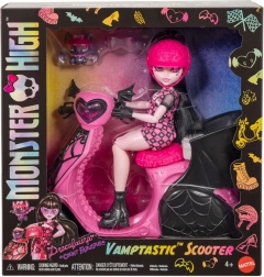 Monster High Draculaura z vampirskim skuterjem in netopirjem
