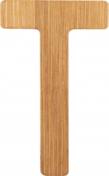 small foot bambusova črka T