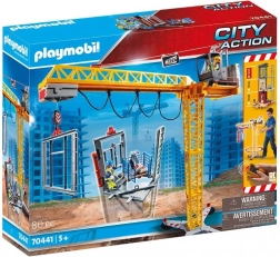 Playmobil City Action daljinsko vodeni žerjav z gradbeniki