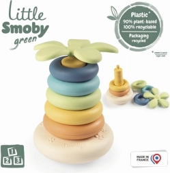 Little Smoby Green bio plastična sestavljanka – piramida iz obročev