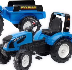 Poganjalni traktor LANDINI s prikolico za otroke od 3 let