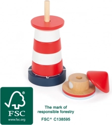 Leseni zložljivi svetilnik small foot