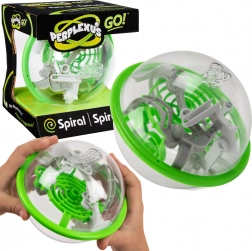 Perplexus Go spiralni 3D labirint – zelena krogla