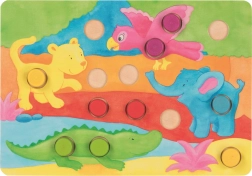 Vstavljanka s kocko Barve GOKI