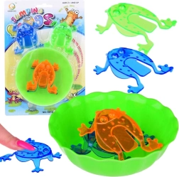 igra spretnosti skakajoče žabice z skledo