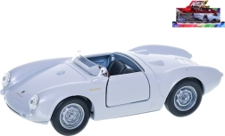 Welly Porsche 550 Spyder kovinski model avtomobila, srebrn, 12 cm