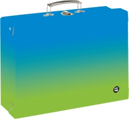 Kovček A4 OXY Ombre modro‑zelen