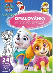 Pobarvanke A4 z nalepkami PAW PATROL
