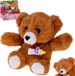 Interaktivni plišasti medvedek s stekleničko – smeje se, joče in zapira oči