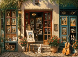 Sestavljanka Mačja galerija 1000 kosov ANATOLIAN