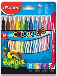 flomastri Maped Color'Peps Jungle 12 kos
