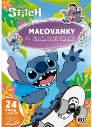 Pobarvanka z nalepkami Lilo & Stitch A4