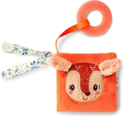 Lilliputiens mini knjižica s šumečimi stranmi in grizalom, srnica Stella, 6m+