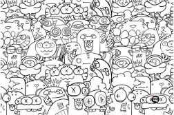 Podloga za mizo Monsters