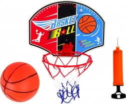 Mini košarkarski set z tablo, obročem, žogo in tlačilko