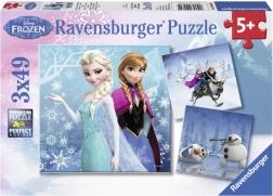 Ravensburger sestavljanka Frozen: zimska pustolovščina 3×49 koščkov