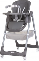 Jedilni stolček First Spoon v sivi barvi